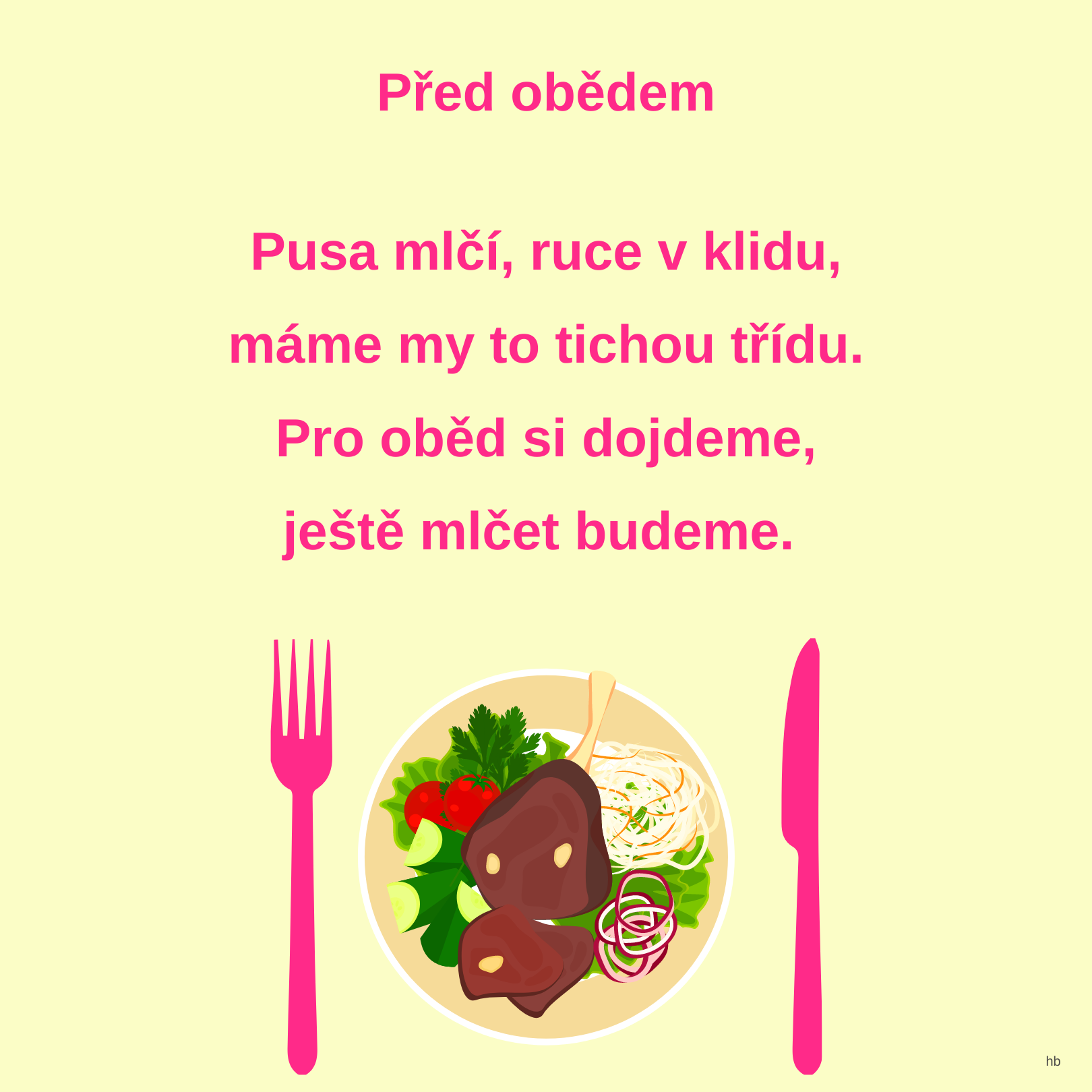 pred obedem